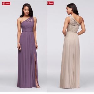 NWT One-Shoulder Lace Bridesmaid Dress